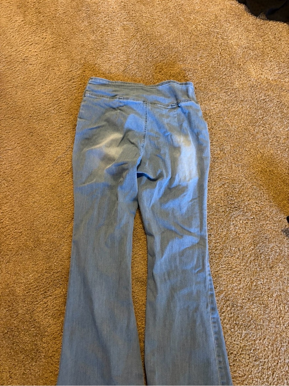 Light Blue Women's Flare Jeans - Wide Leg